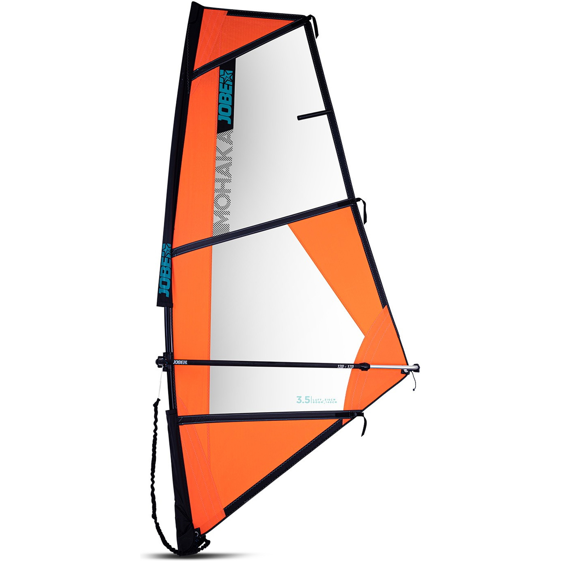 2026 Jobe Mohaka SUP-sejl 3,5 m2 pakke 480023007 - Orange